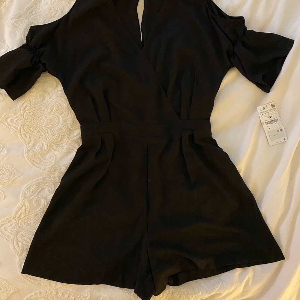 NWOT! Black Zara Romper